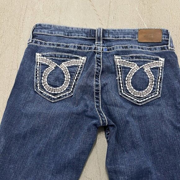 Big Star Jeans Womens Size 29 Blue Denim Boot Cut‎ Low Rise Distressed (29 x 24) - Picture 7 of 7